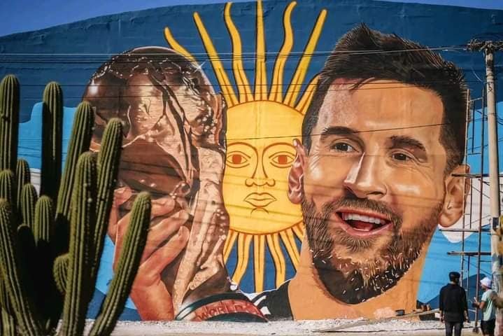 El Imponente Mural De Lionel Messi En Catamarca