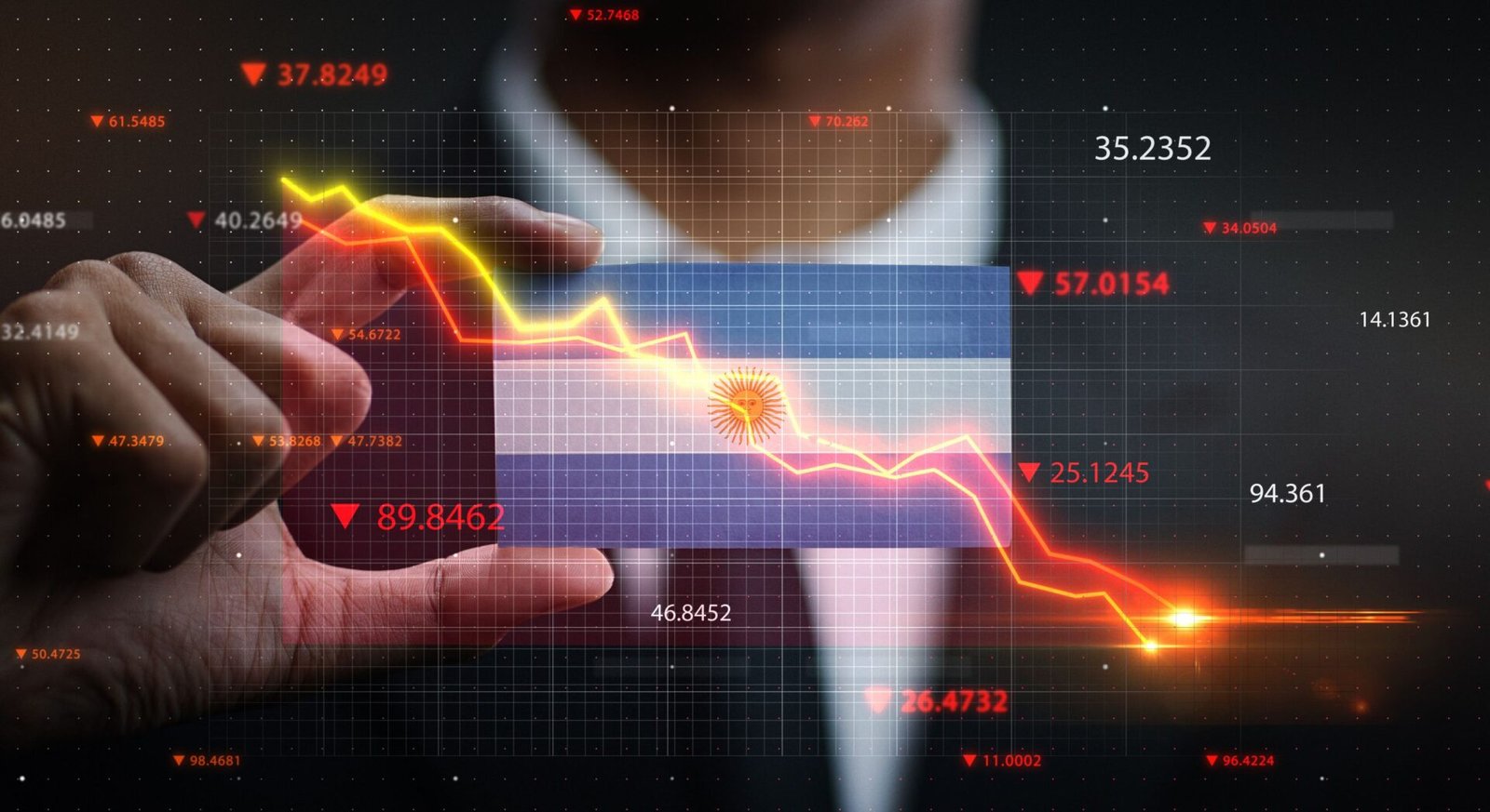 Fuerte caída de acciones argentinas en Wall Street por el clima global ...