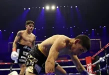 Martínez cayó por nocaut ante Bam Rodríguez y perdió el título mundial