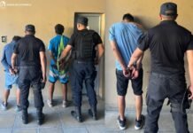 Tres hombres fueron aprehendidos tras provocar desorden y dañar un local en el Sur de la Capital