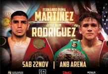 El “Puma” Martínez busca hacer historia ante “Bam” Rodríguez en una pelea por cuatro títulos mundiales