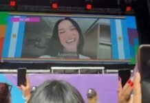 Dua Lipa sorprendió con un mensaje para la comunidad LGBTQ+ durante la Marcha del Orgullo en Buenos Aires