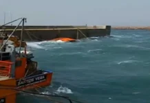 Caos por el temporal en la Patagonia: tres pesqueros terminaron hundidos en Caleta Paula