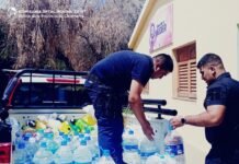 Efectivos policiales y la comunidad de Pomán se unieron en una campaña solidaria para asistir a familias de Villa Mazán