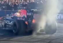 Monoplaza de Yuki Tsunoda se incendia en exhibición de Red Bull en San Francisco