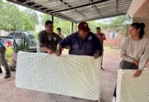 Asistencia y relevamiento tras el temporal en Lavalle