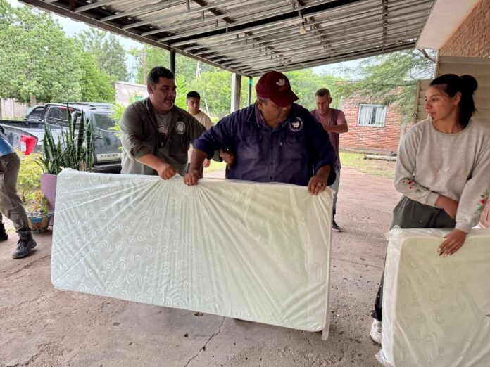 Asistencia y relevamiento tras el temporal en Lavalle 4