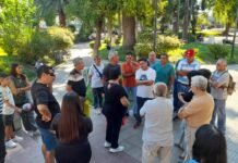 Familia policial se manifestó contra la liberación del acusado por el crimen del efectivo Carlos Diego Chávez