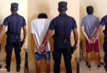 Tres aprehendidos tras un robo en una farmacia: secuestran más de $100 mil y un arma blanca