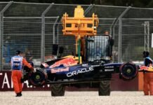 El accidente de Max Verstappen en el Gran Premio de Australia que lo eliminó de la clasificación