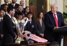 Messi y el plantel del Inter Miami visitaron la Casa Blanca y fueron recibidos por Donald Trump