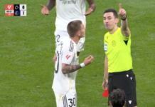 Derrota del Real Madrid y expulsión de Mastantuono en el Bernabéu