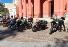 Motoqueros de distintos punto del país hicieron una parada especial en el Paseo de la Fe