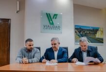 Firmaron el contrato para construir el puente de El Pantanillo y mejorar la conexión vial en el Valle Central