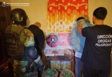Allanamiento en Valle Viejo: dos detenidos y secuestro de drogas