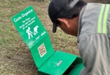 Instalaron un sistema de abono orgánico para residuos de mascotas en el Parque Adán Quiroga