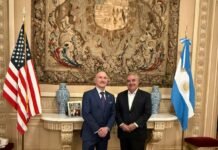 Raúl Jalil se reunió con el Embajador de Estados Unidos en Argentina