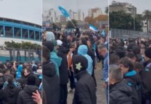 Racing vive horas de máxima tensión: Milito defendió la salida de Costas y los hinchas reaccionaron con un banderazo