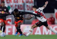 River empató 1-1 con RB Bragantino y postergó su clasificación a los octavos de la Copa Sudamericana