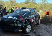 Accidente en el Rally del Poncho: dos espectadores terminaron heridos
