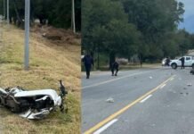 Violento choque entre dos motos en La Tercena: tres personas resultaron heridas