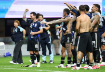 Lo que no se vio del festejo de la Selección argentina