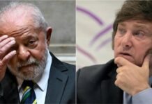 El partido de Lula cuestionó a Milei por su respaldo a Flávio Bolsonaro en Brasil