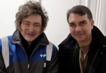Javier Milei viajó a Brasil para respaldar a Flavio Bolsonaro y participar de una agenda con dirigentes de derecha