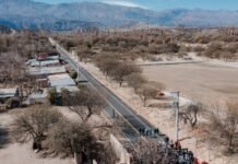 Inauguraron el nuevo badén de Andalhuala y más de mil metros de pavimento en San José