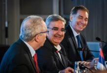 Agenda oficial de la visita de Caputo y Santilli