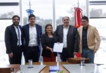 Saadi recibió a la gobernadora de la región de La Libertad, Perú