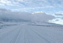 Ruta Provincial 43: la nieve y la escarcha complican el tránsito en Antofagasta de la Sierra