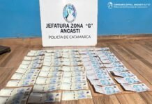 Ancasti: recuperaron $500 mil robados de una vivienda y secuestraron otros $300 mil