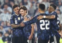 La selección Argentina goleó 7-0 a Burkina Faso en el Monumental