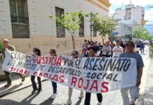 Marcharon por justicia por Juan Carlos Rojas y cuestionaron la ausencia de dirigentes políticos y sindicales