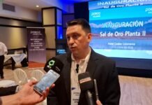 Patricio Saseta destacó el avance de la segunda planta de carbonato de litio y una inversión de hasta US$900 millones